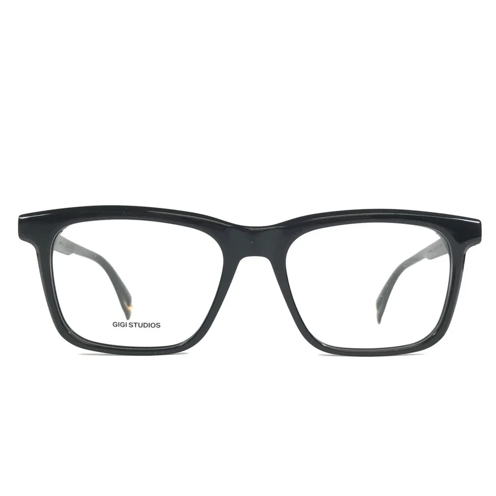 Gigi Studios Eyeglasses Frames EDISON 68991/1 Black Square Full Rim 56-20-150